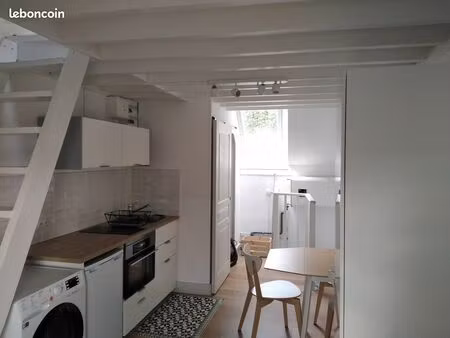 studio meublé 20 m² avec mezzanine - proche du port