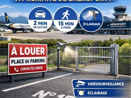 location place de parking - proximité aéroport lucciana