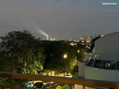 appartement t1 bis étage élevé avec parking et vue dégagée