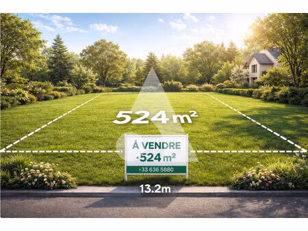 les muriers  terrain à batir de 524 m2