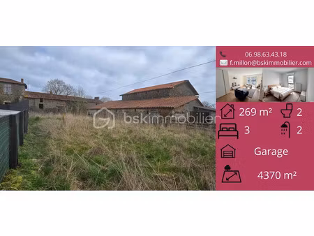 vente ferme 2 pièces 269.43 m² à saint-andré-sur-sèvre (79380)  68 000 €