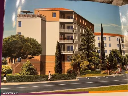 t2 résidence récente avec balcon et parking