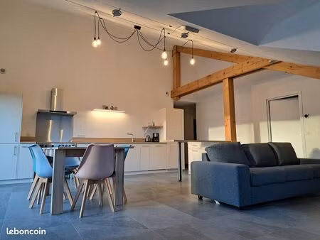 a louer dès le 1er avril 2026 à pitegny (gex) superbe penthouse t3 meublé de standing vue 