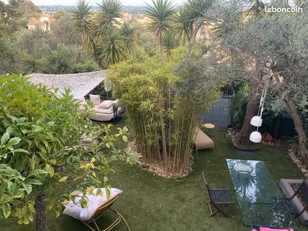 rez de villa f3 hyeres vue mer