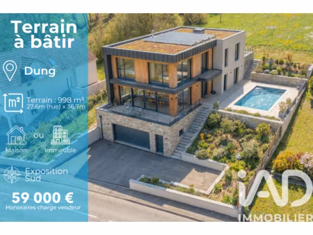 vente terrain à bâtir 998 m²