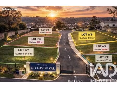 terrain 440 m² biol