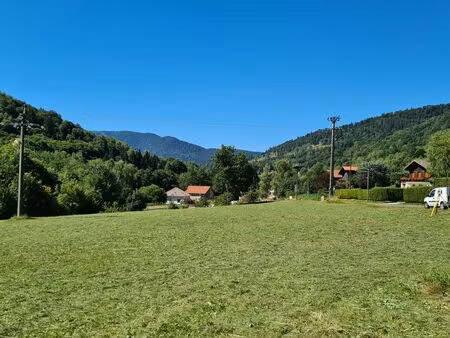 terrain plat constructible avec point d'eau