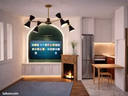 t2 rénové à neuf - 31 m2 - emplacement stratégique