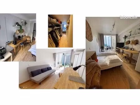 ? studio tout équipé de 22 m2 avec terrasse privative attenant à maison de coliving de 160