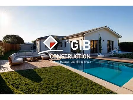 vente maison à construire 90 m² saint-caprais-de-bordeaux (33880)