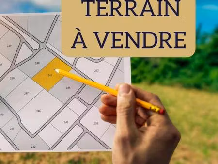 terrain constructible viabilisé à vendre