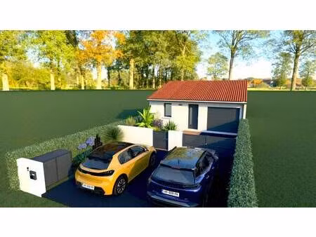 terrain avec maison neuve à vendre