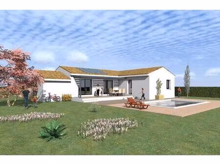 terrain avec maison neuve à vendre