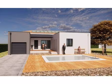 terrain avec maison neuve à vendre