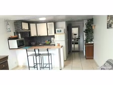 grand studio meuble 27m2 calme lumineux belle vue jardin sans vis a vis