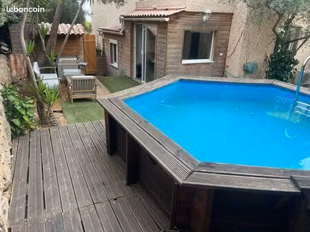rez-de-jardin calme – terrasse  jardin  piscine