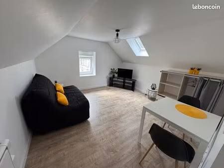 studio meublé mansardé plein de charme – quartier gare / viaduc – laval