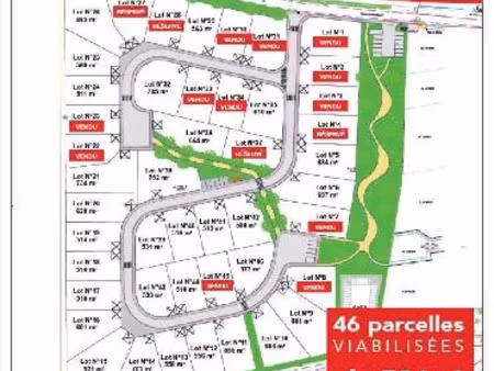 vente terrain 561 m² à brugny-vaudancourt (51530)  72 000 €