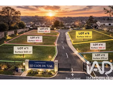 vente terrain 440 m² à biol (38690)  89 000 €