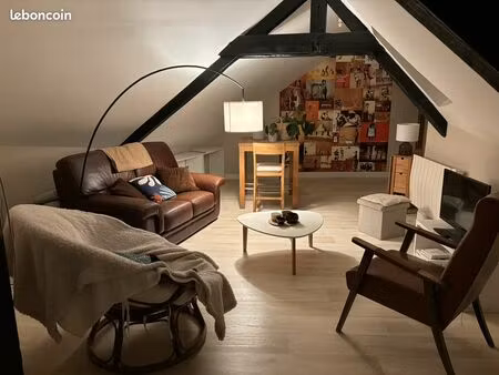 charmant t2 meublé mansardé