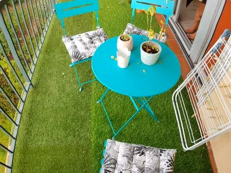 joli t2 meublé traversant - 35 m2 +11 m2 de terrasse