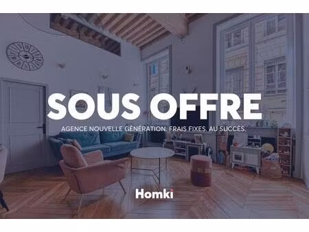 à vendre – superbe canut t3 de 76 m² – rue royale  lyon 1er