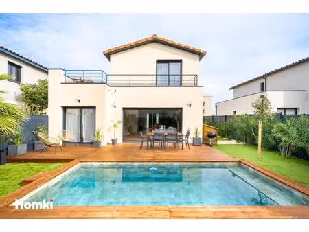 maison contemporaine 125 m² avec piscine  jardin paysagé et toit terrasse - lansargues