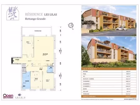 en vente appartement 94 54 m² – 330 000 € |hettange-grande