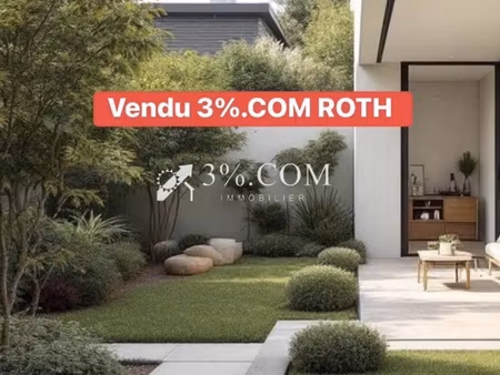 3%com très beau f3 en rez de jardin construction de 2022