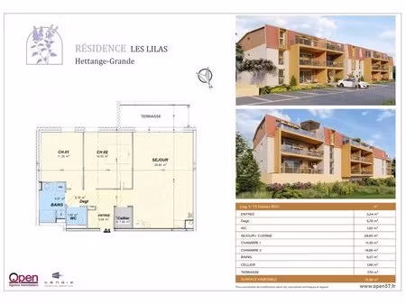 en vente appartement 72 86 m² – 285 000 € |hettange-grande