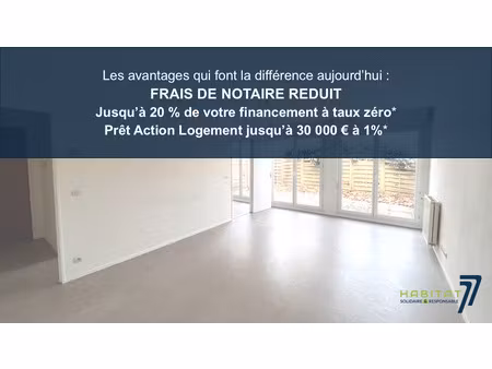 appartement 3 pièces traversant avec sa belle terrasse + emplacement de stationnement