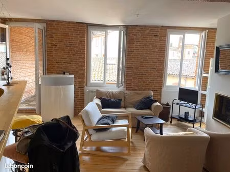 toulouse capitole t3 meublé avec terrasse