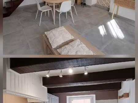 maison de village meublée rénovée à neuf dpe : b – calme absolu  sans vis-à-vis  terrasse 