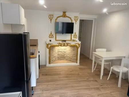 t2 meublé - 30m2 - centre ville falaise - entièrement rénové