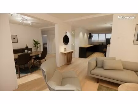 appartement 95 m² – f4 traversant - balcon + parking intérieur