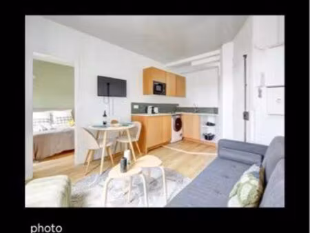 2 pièces meublé neuf / paris 18 ème