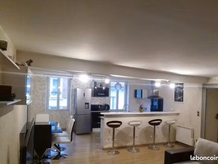 appartement 78m2 salon cuisine ouverte 40m2