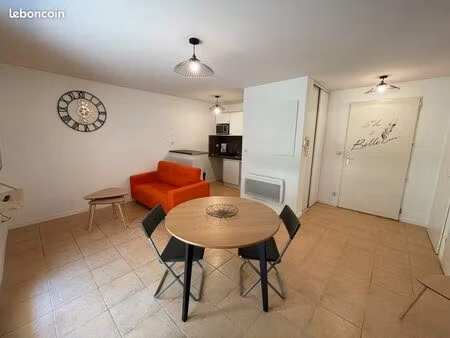 ​? t3 meublé en rez-de-jardin – résidence sécurisée avec piscine