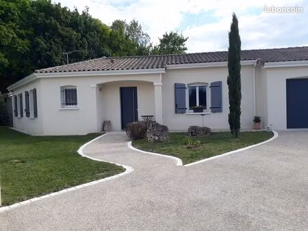 maison de plain pied avec piscine