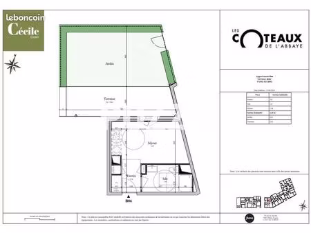 appartement 1 pièce 22 m²