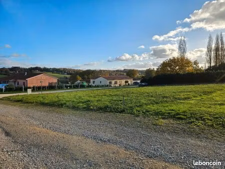 terrain 964m² la douze / exposition sud-ouest / lotissement / viabilisé /tout-à-l'égout