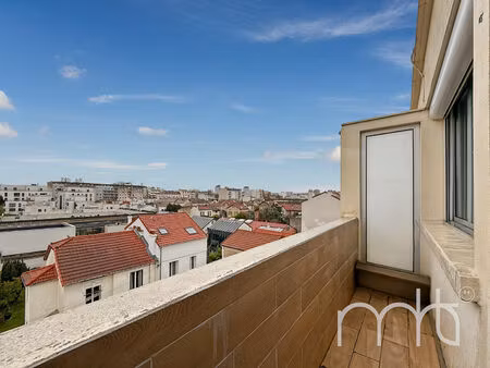 colombes vallée - appartement 3 pièces dernier étage avec balcon sans vis à vis