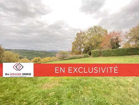 exclusivité  saint julien du serre proche de saint privat  terrain de 3 680 m²  dont envir