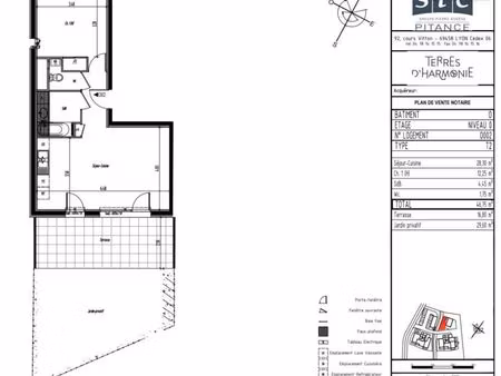 appartement 2 pièces 47 m²