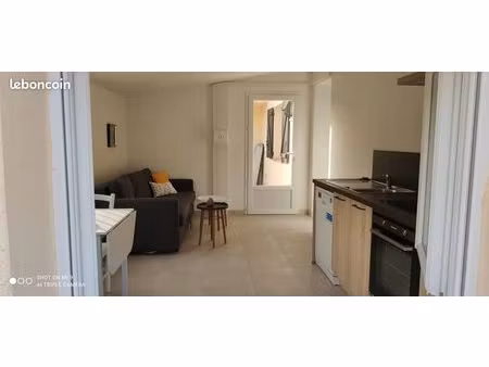 la colle s/ loup - 2 pièces meublé rdc villa + parkings