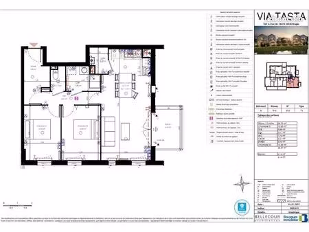 appartement 3 pièces - bruges le tasta