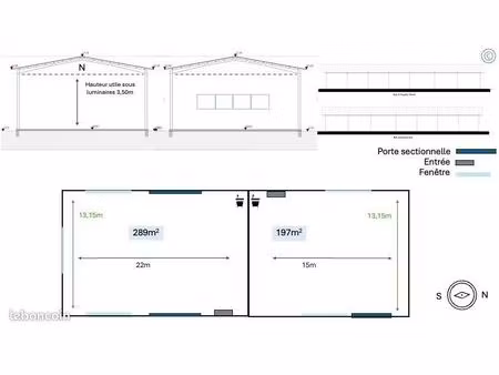local d'activité à louer parc d'activité du bouges
