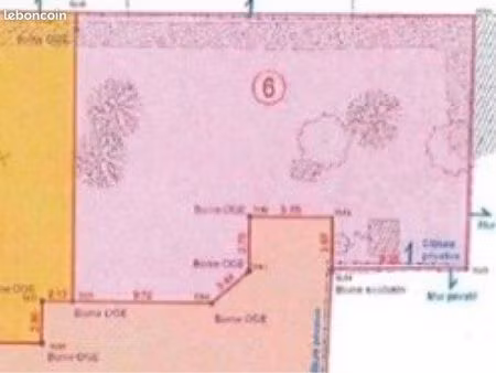 terrain viabilisé à bâtir lot 6