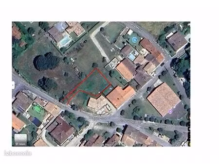 terrain 546m²  libre constructeur