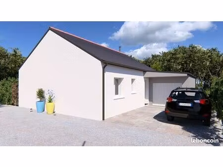 cornillé centre – terrain + maison de plain-pied 3 chambres à 5 min de vitré